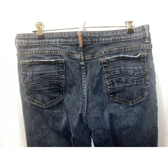 Lee One True Fit Jeans Women 11 32 X 28 Straight Leg Stretch Blue Denim - Picture 6 of 11